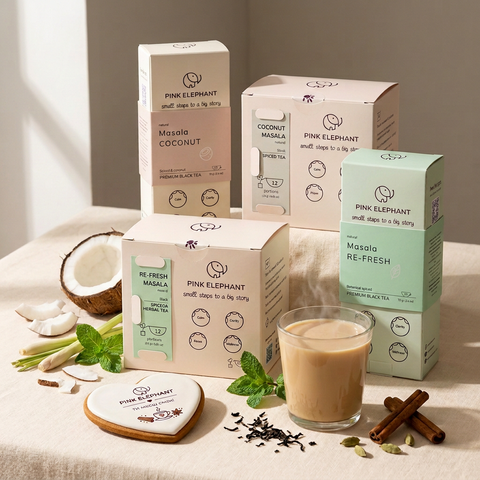 Masala Coconut + Refresh Set (-10%) in 2 formats + free gift | Pink Elephant