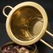 Gold Metal Tea Infuser Strainer (Premium Tea Filter)