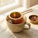 Gold Metal Tea Infuser Strainer (Premium Tea Filter)